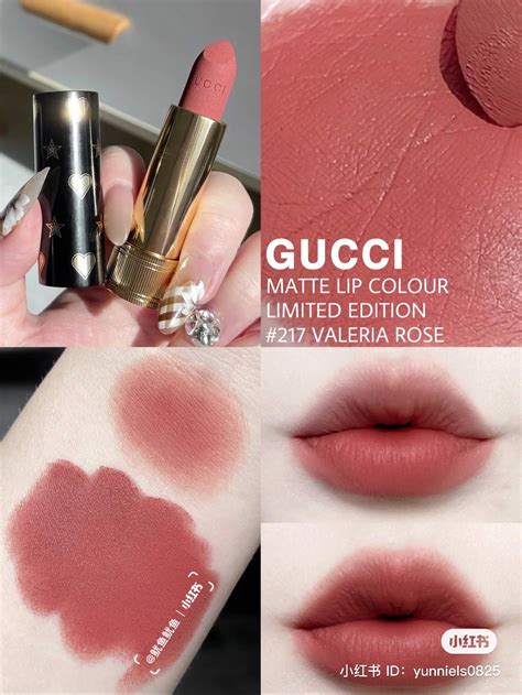 gucci valeria rose|Gucci 217 valeria lipstick.